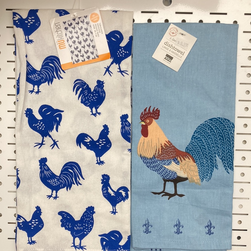 Blue Rooster Kitchen Towel Set